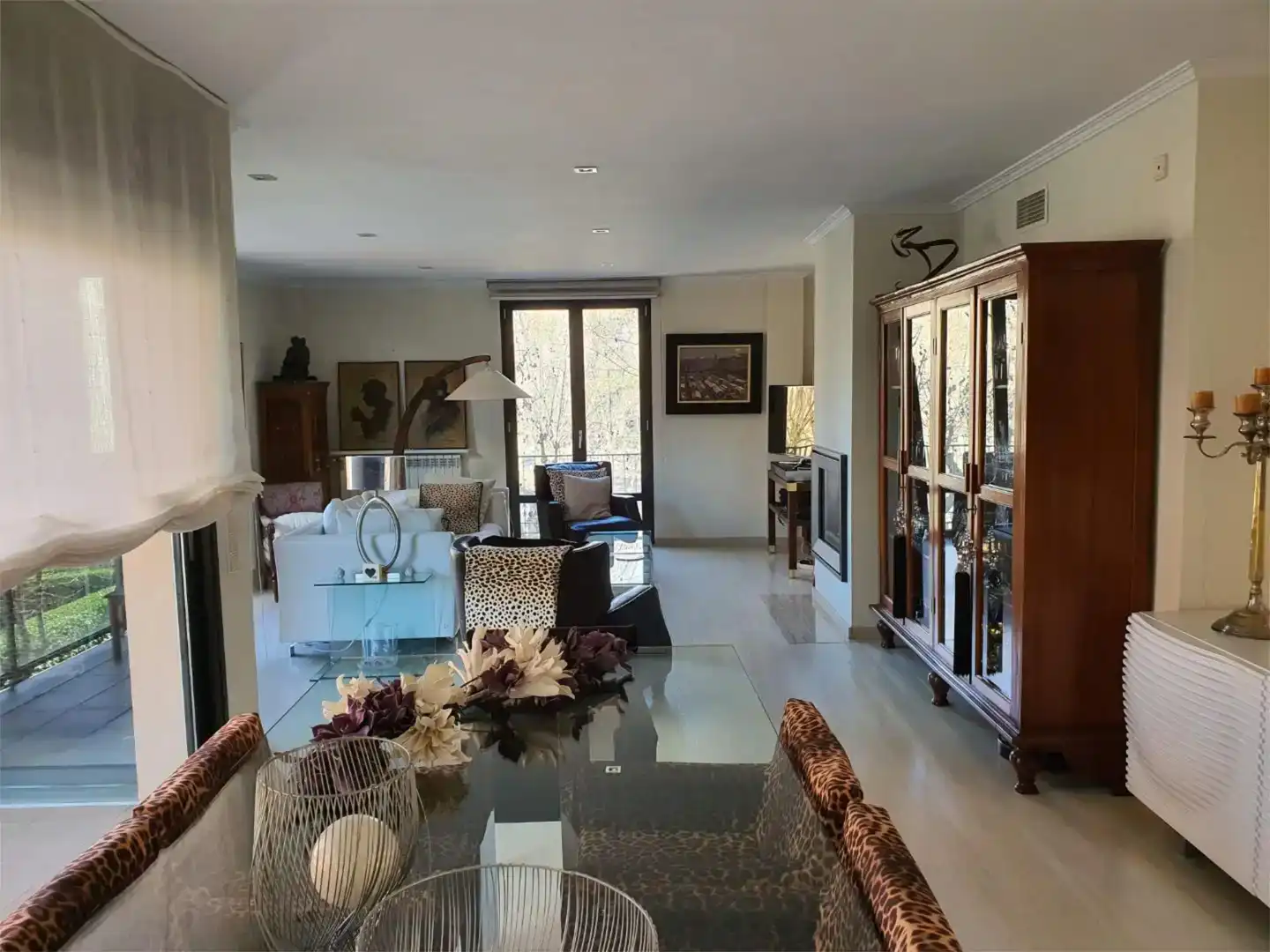 Sala de estar de Piso en venta en Olot con Aire acondicionado, Jardín privado y Parquet