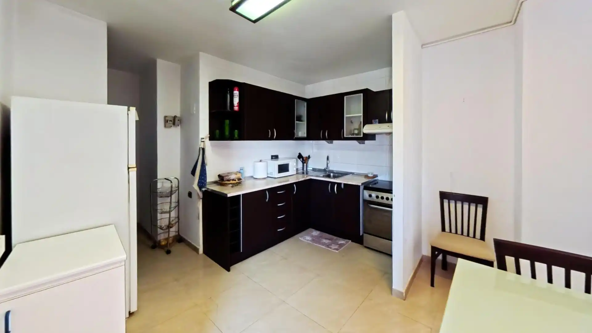 Cocina de Piso de alquiler en Alicante / Alacant con Aire acondicionado, Amueblado y Balcón