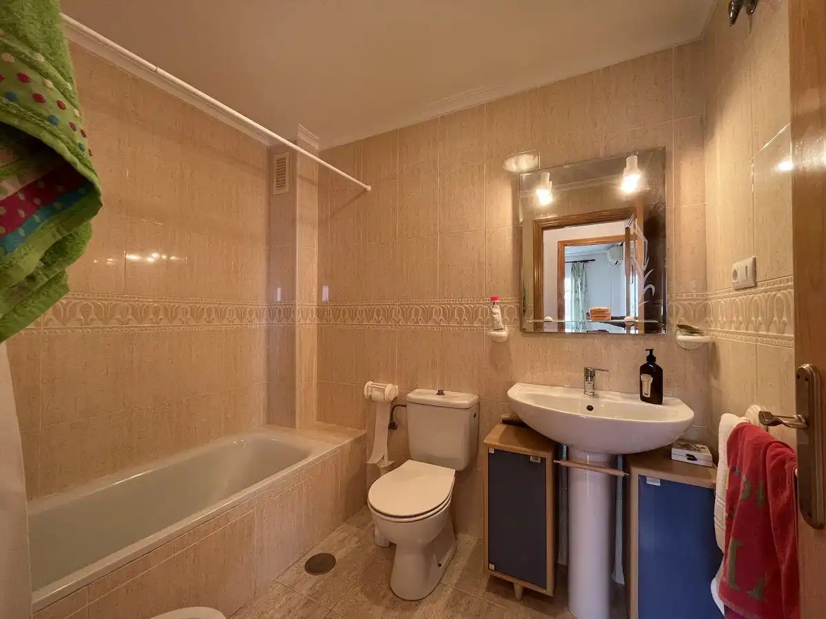 Badezimmer von Wohnung zur Miete in Vera mit Klimaanlage, Terrasse und Schwimmbad