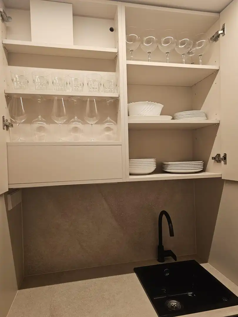 Cocina de Estudio de alquiler en Murcia con Aire acondicionado, Calefacción y Terraza