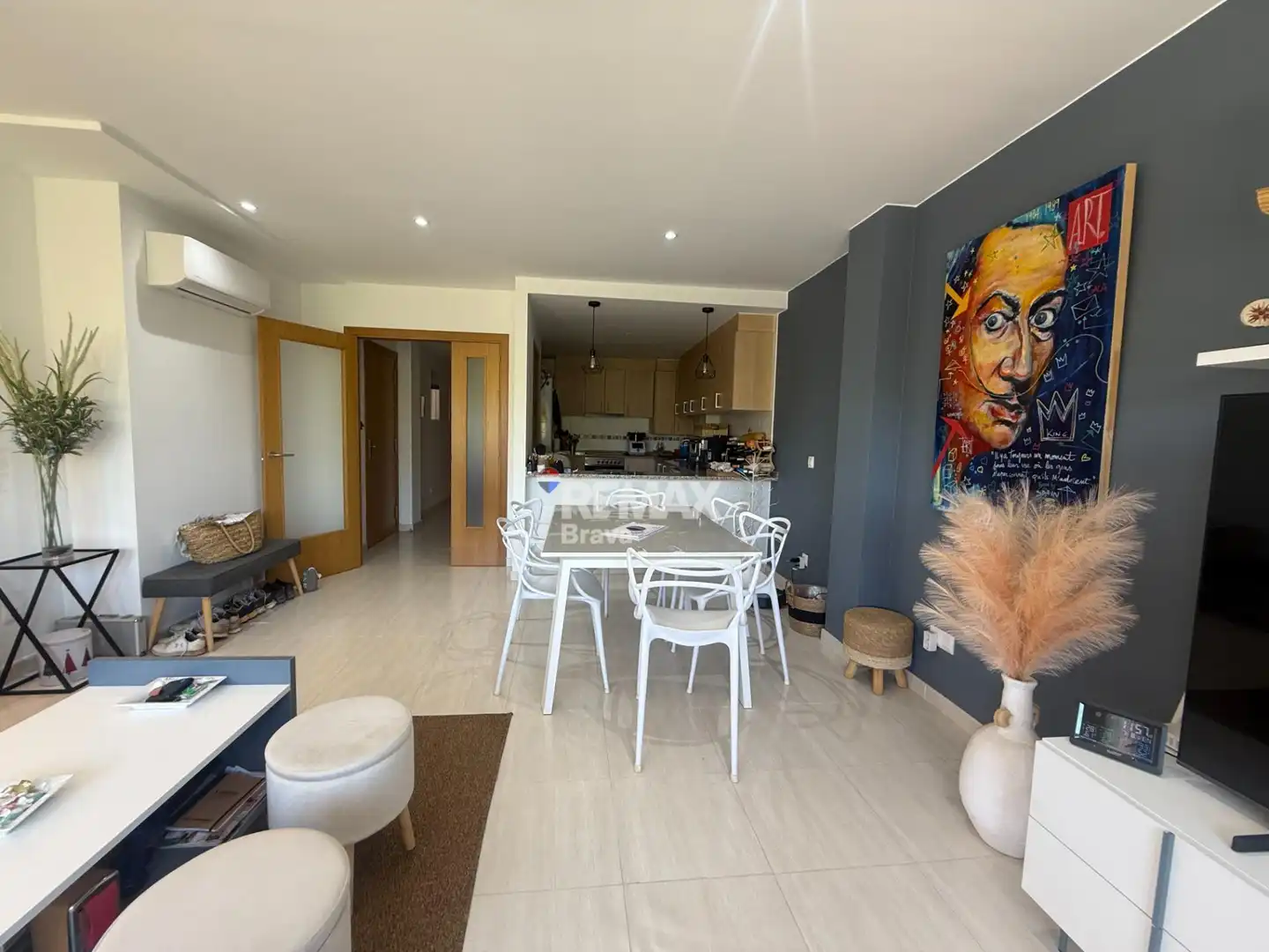 Living room of Attic for sale in Roses  with Air Conditioner, Terrace and Furnished