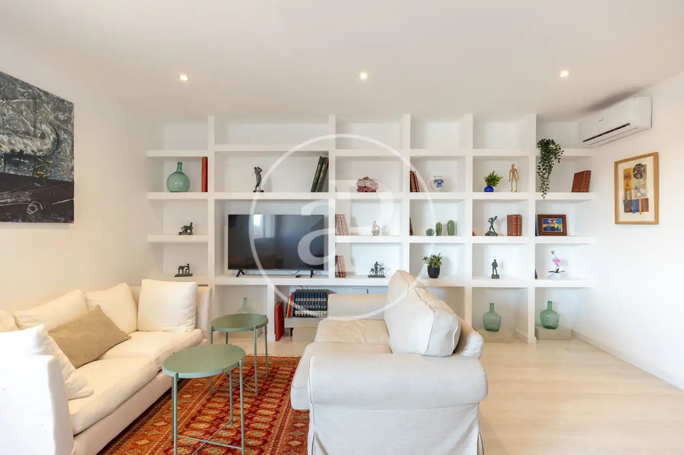 Living room of Flat for sale in Barcelona  with Air Conditioner, Heating and Furnished