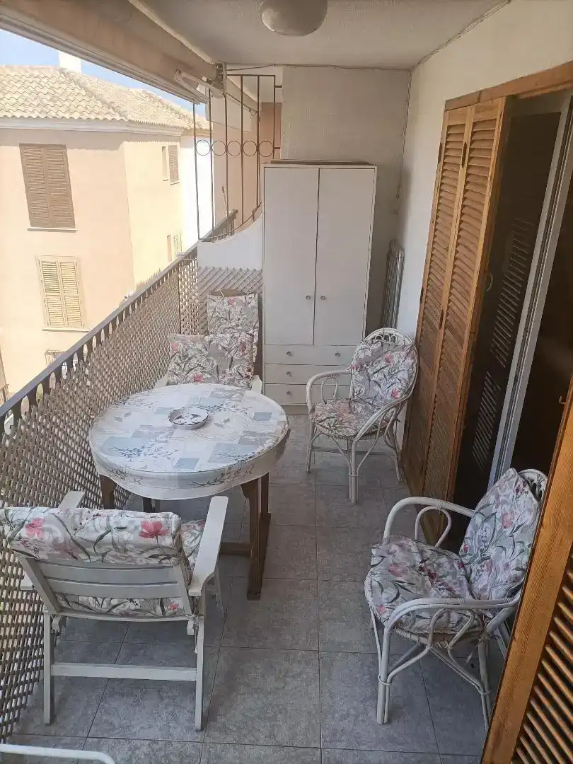 Balcony of Apartments for rent in Mazarrón  with Air Conditioner, Parquet flooring and Swimming Pool