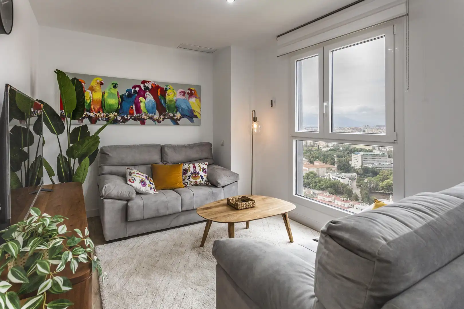 Wohnzimmer von Wohnung zum Verkauf in Málaga mit Schwimmbad und Gemeinschaftspool