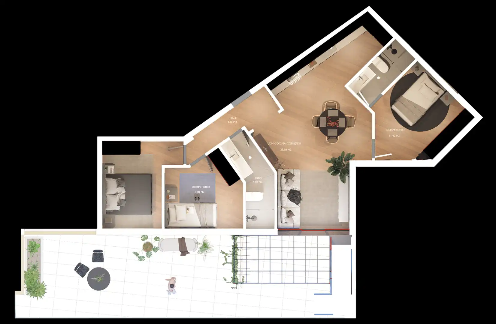 New build Flat with lift for sale in Vera Ciudad, imagen 8