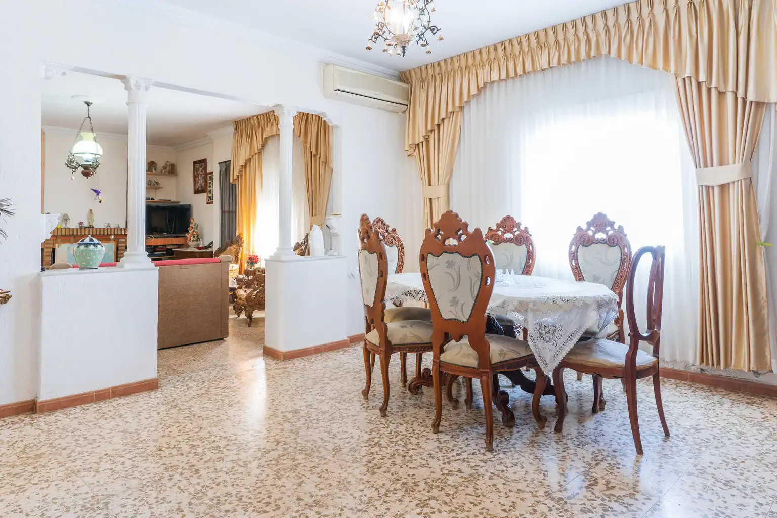 Dining room of Country homes for sale in Bonares  with Private garden, Terrace and Swimming Pool