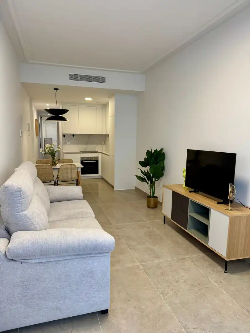 Living room of Flat for rent in Torrevieja  with Air Conditioner, Heating and Terrace