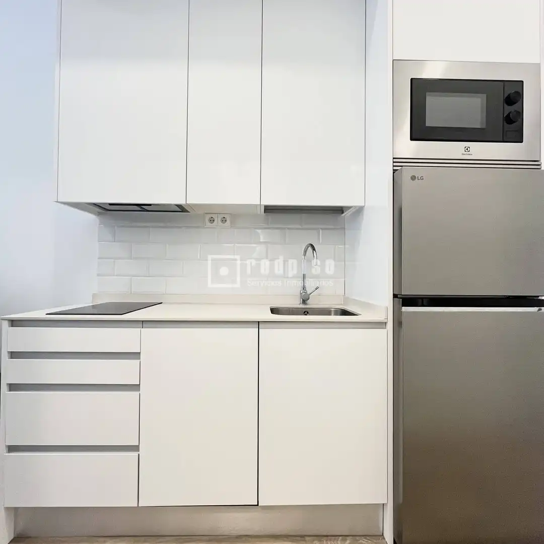 Küche von Wohnung zur Miete in Madrid mit Klimaanlage, Heizung und Privatgarten