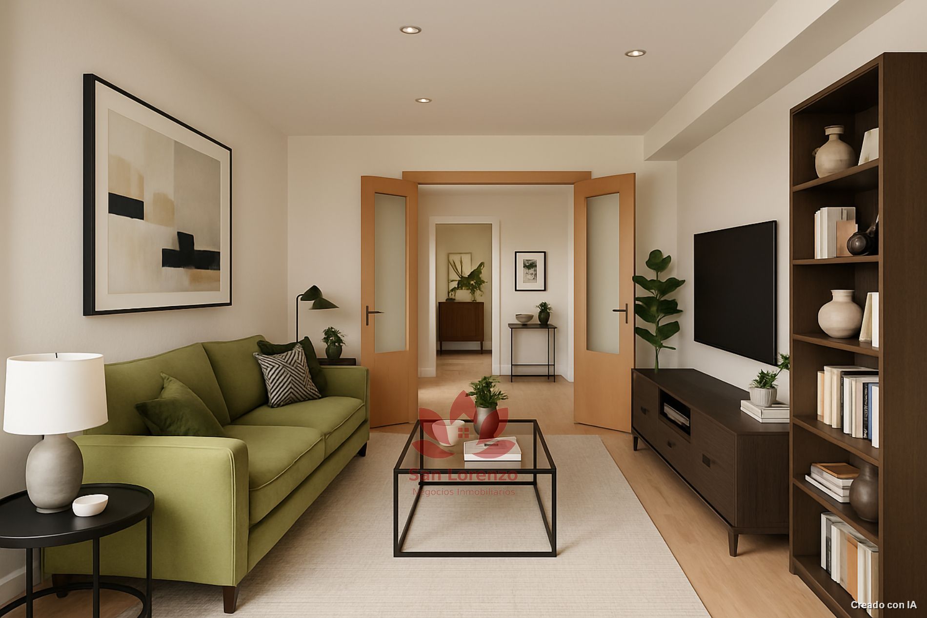Living room of Flat for sale in  Madrid Capital  with Heating and Terrace