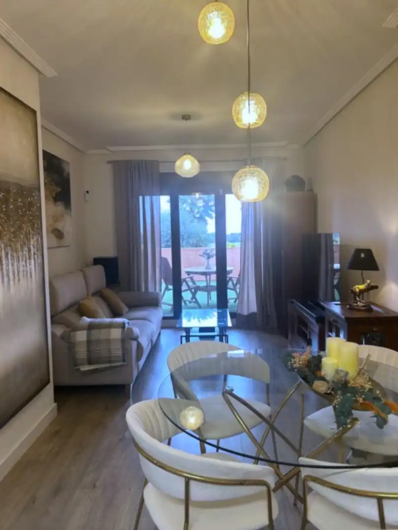 Sala de estar de Piso en venta en Los Alcázares con Jardín privado, Parquet y Terraza