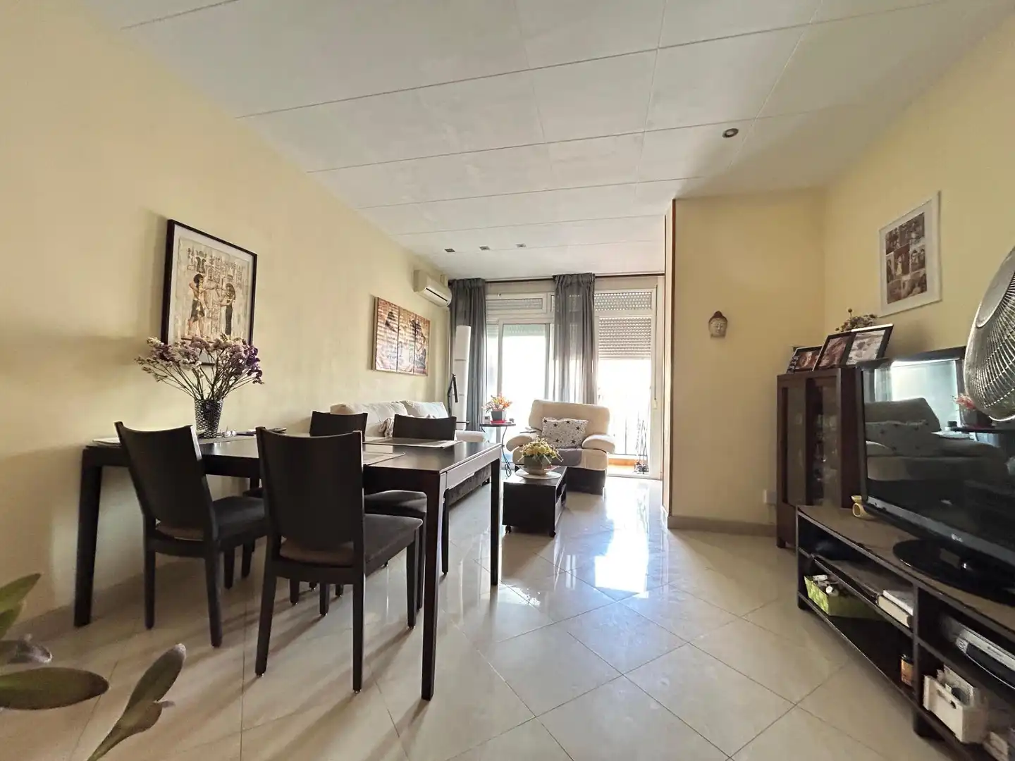 Living room of Flat for sale in Mataró  with Heating and Balcony
