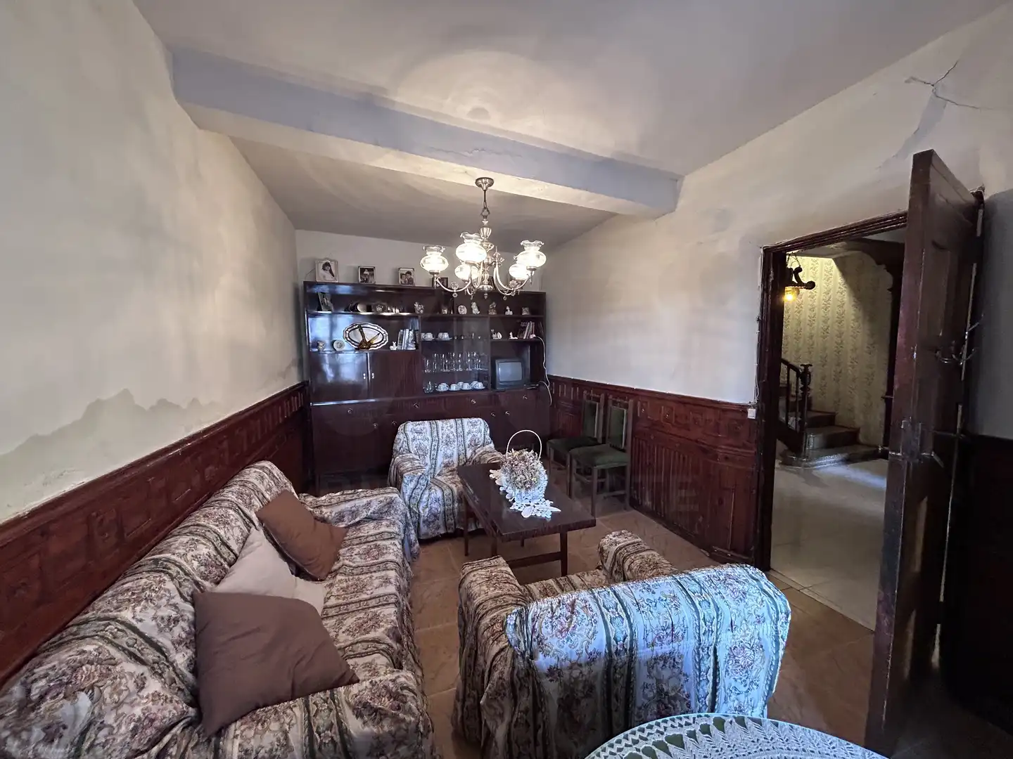Sala de estar de Finca rústica en venta en Villamañán