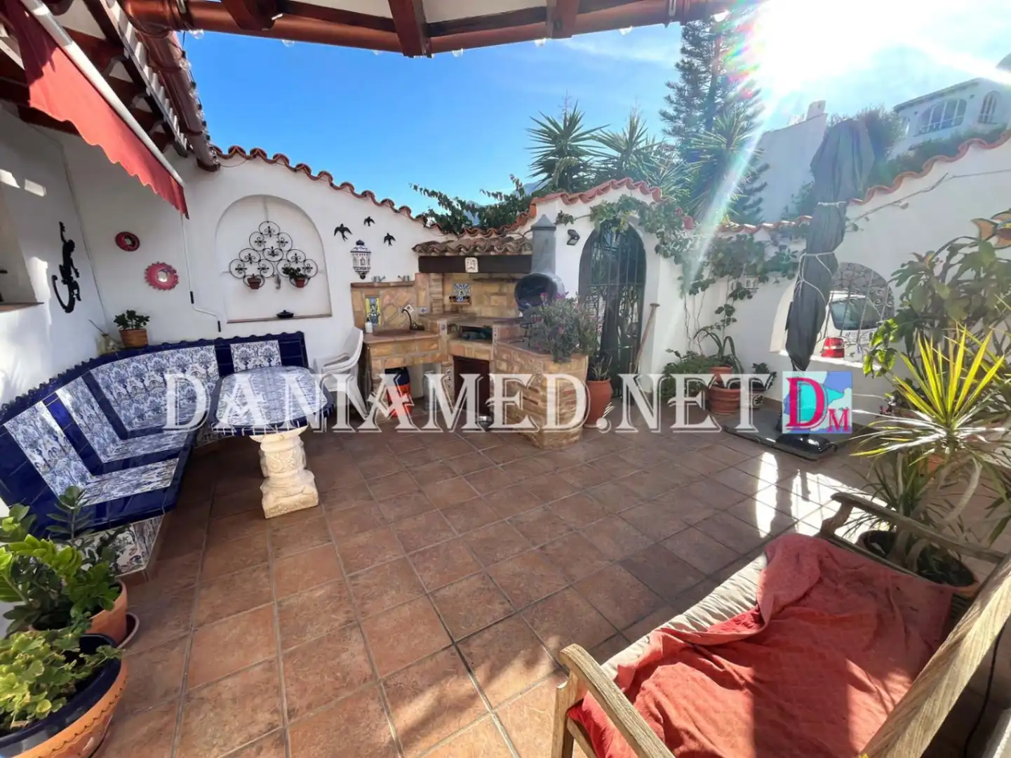 Terrasse von Haus oder Chalet zum Verkauf in Pego mit Klimaanlage, Heizung und Privatgarten