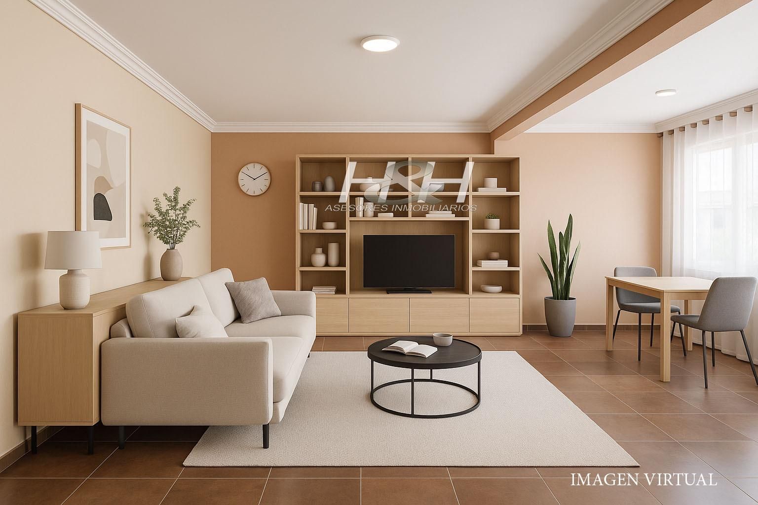 Sala de estar de Piso en venta en Godella con Aire acondicionado y Balcón