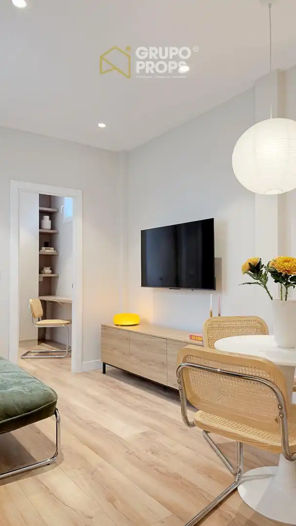 Wohnzimmer von Wohnungen zur Miete in Madrid mit Klimaanlage und Heizung