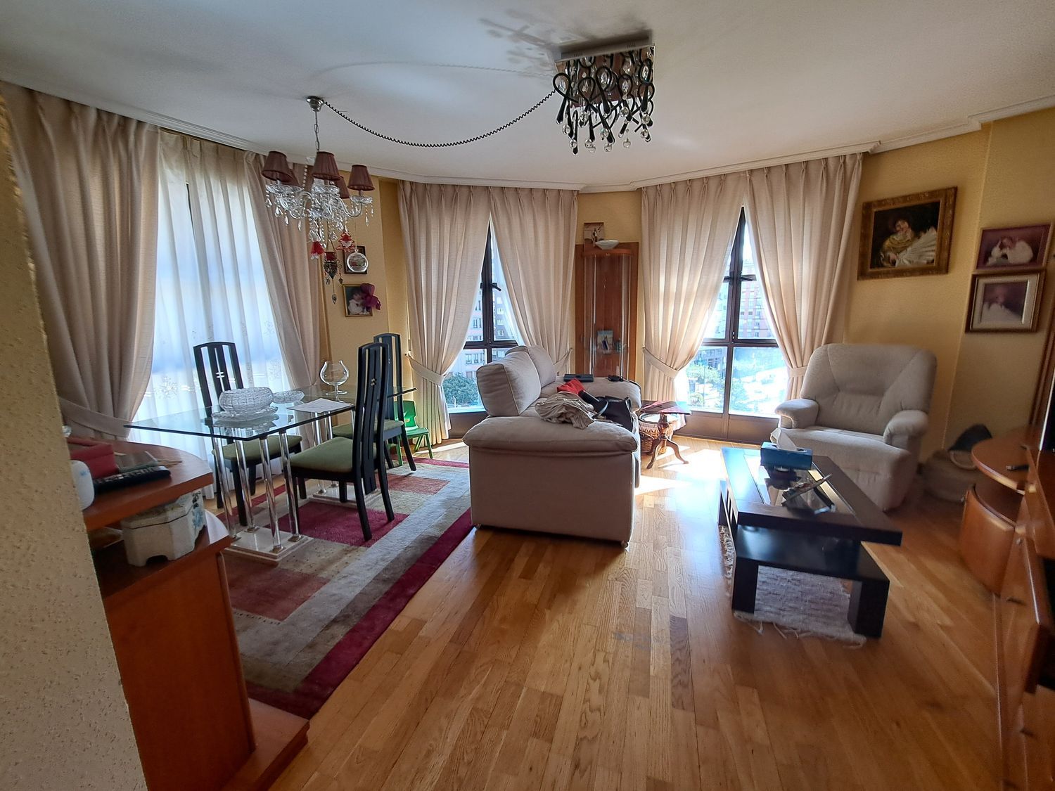 Living room of Flat for sale in Gijón   with Heating and Swimming Pool