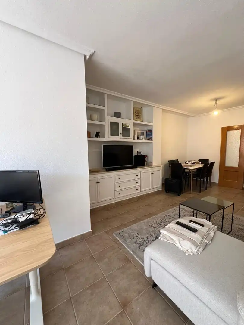 Sala d'estar de Pis de lloguer en Murcia amb Aire condicionat, Jardí privat i Traster
