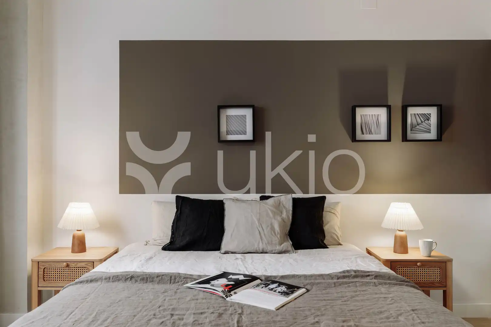 Schlafzimmer von Wohnungen zur Miete in Barcelona mit Heizung, Terrasse und Möbliert