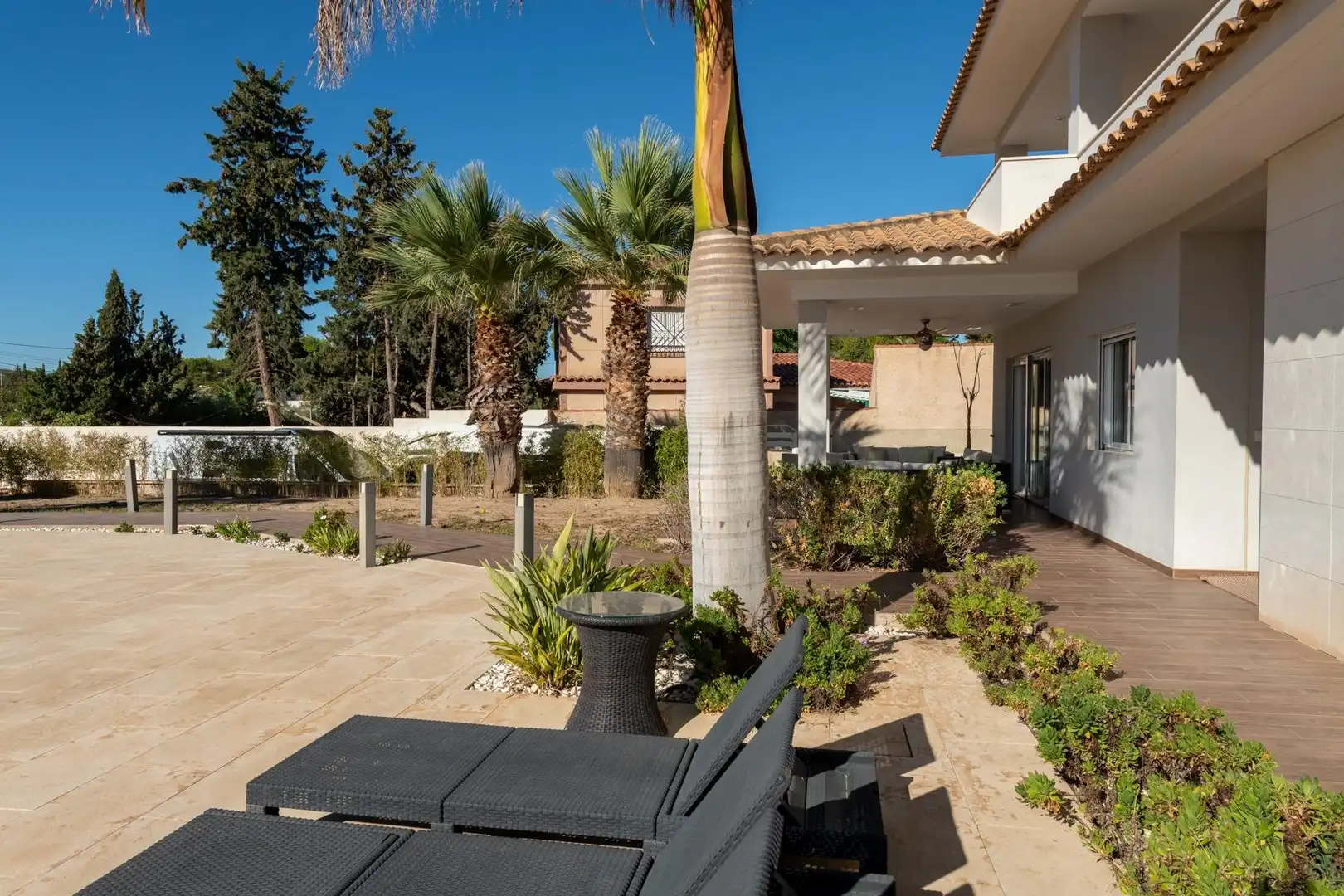 Terraza de Casa o chalet en venta en Alicante / Alacant con Aire acondicionado, Calefacción y Jardín privado