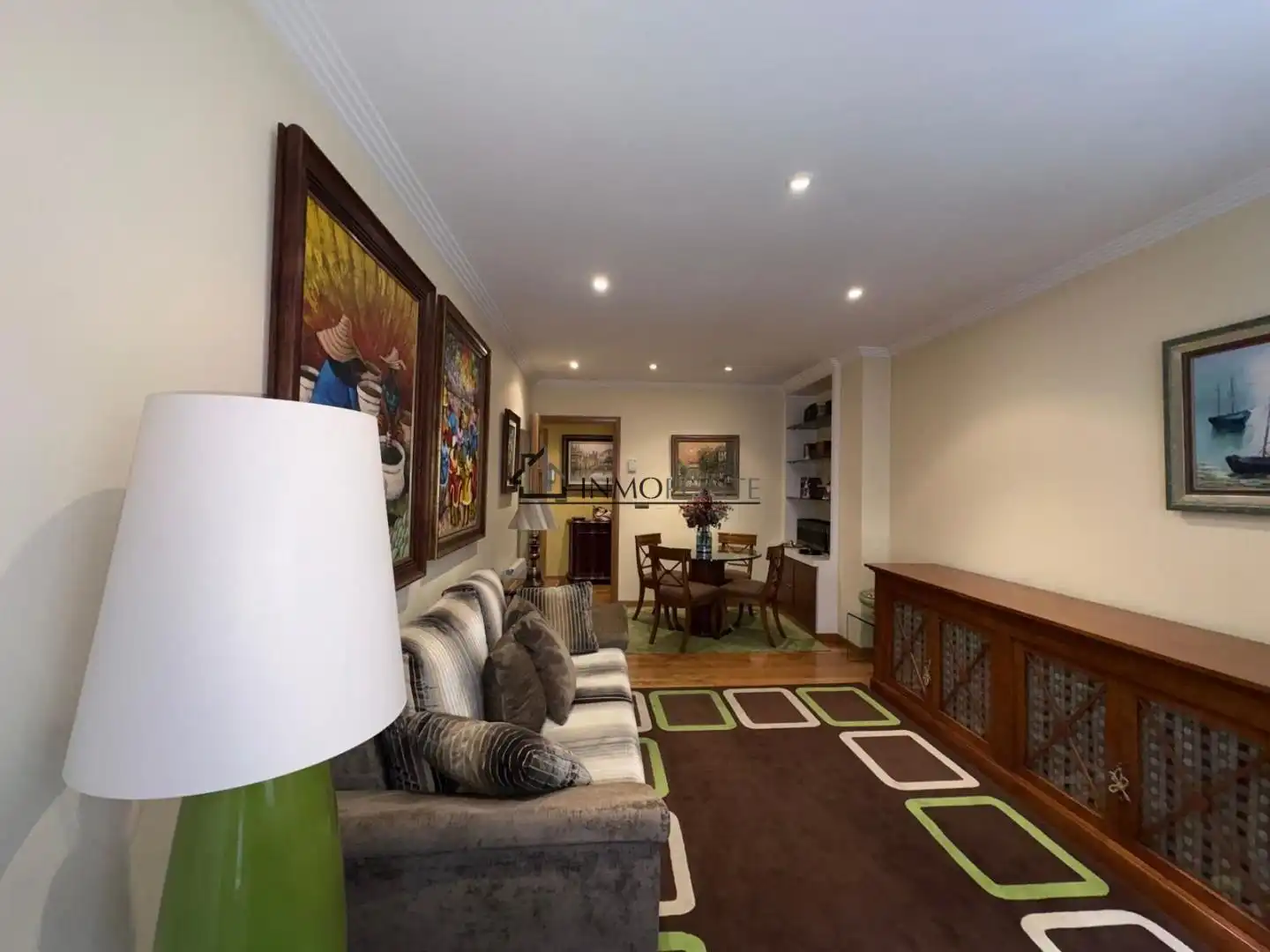 Wohnzimmer von Wohnung zur Miete in Pontevedra Capital  mit Heizung und Möbliert