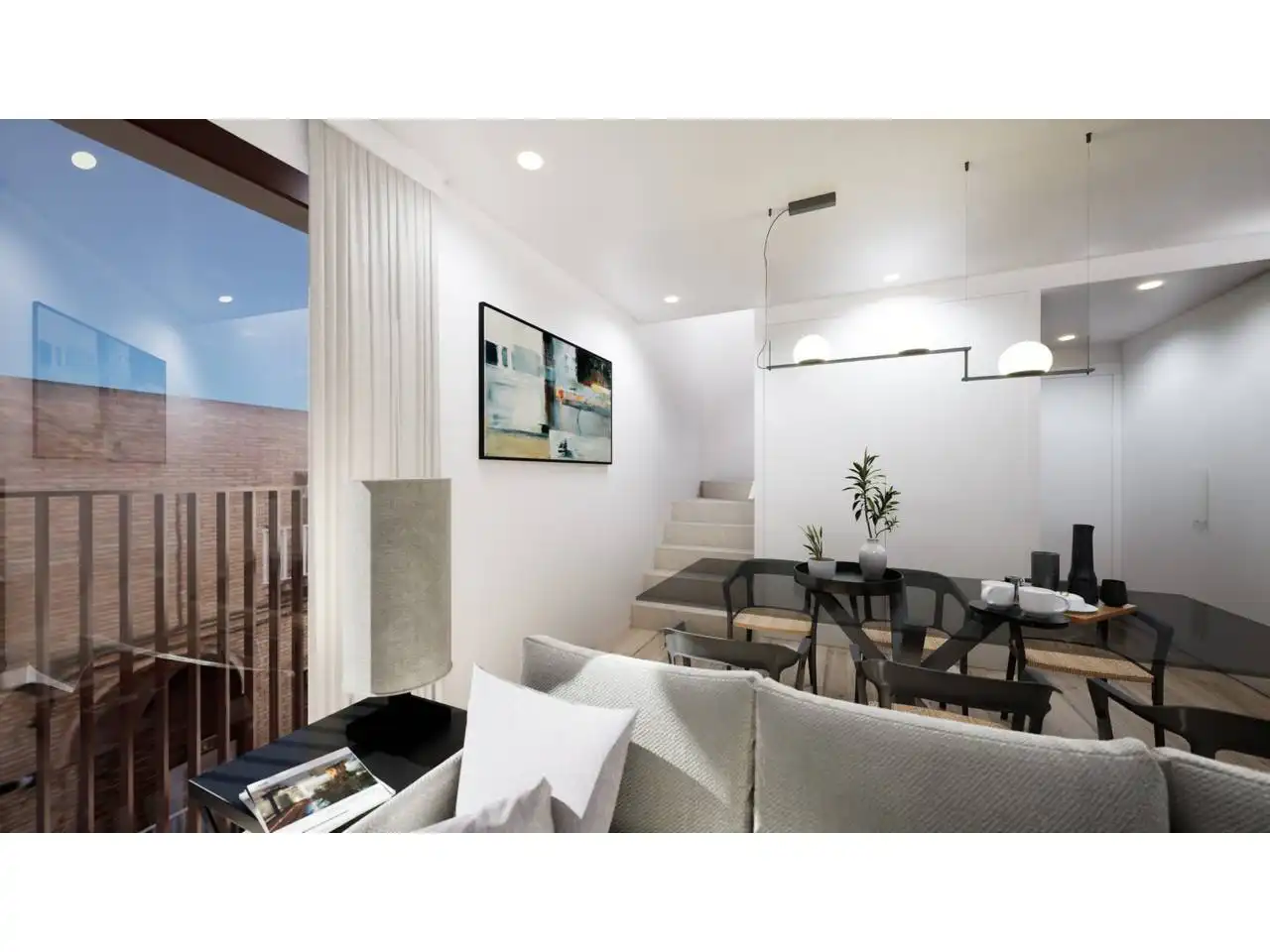 Wohnzimmer von Maisonette zum Verkauf in Terrassa mit Klimaanlage, Heizung und Parkett