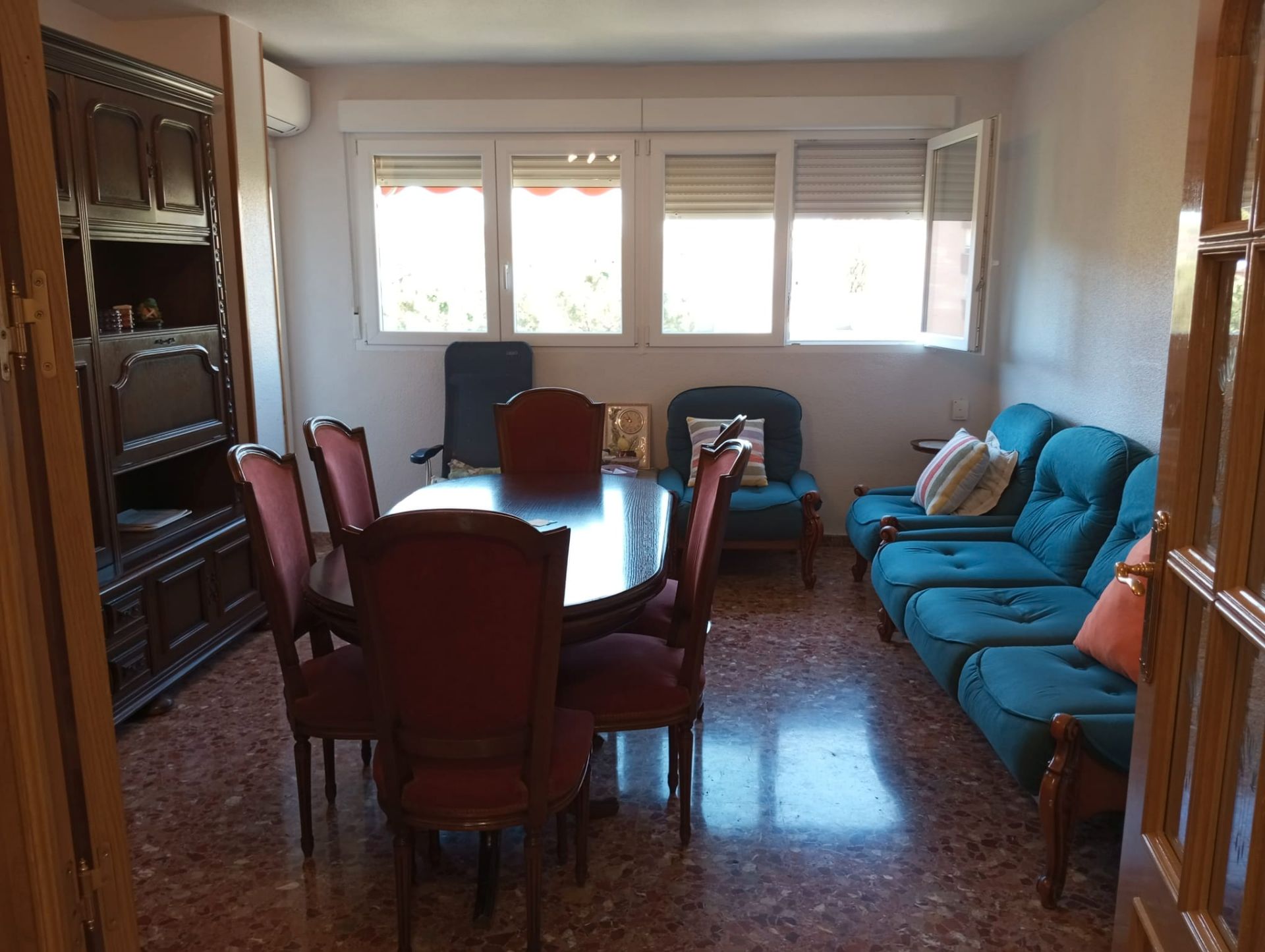 Dining room of Flat for sale in  Murcia Capital  with Air Conditioner, Terrace and Storage room