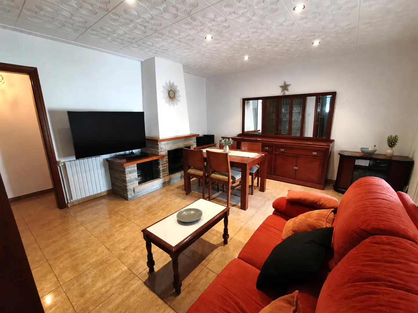 Living room of Houses for sale in Llagostera  with Air Conditioner, Heating and Private garden