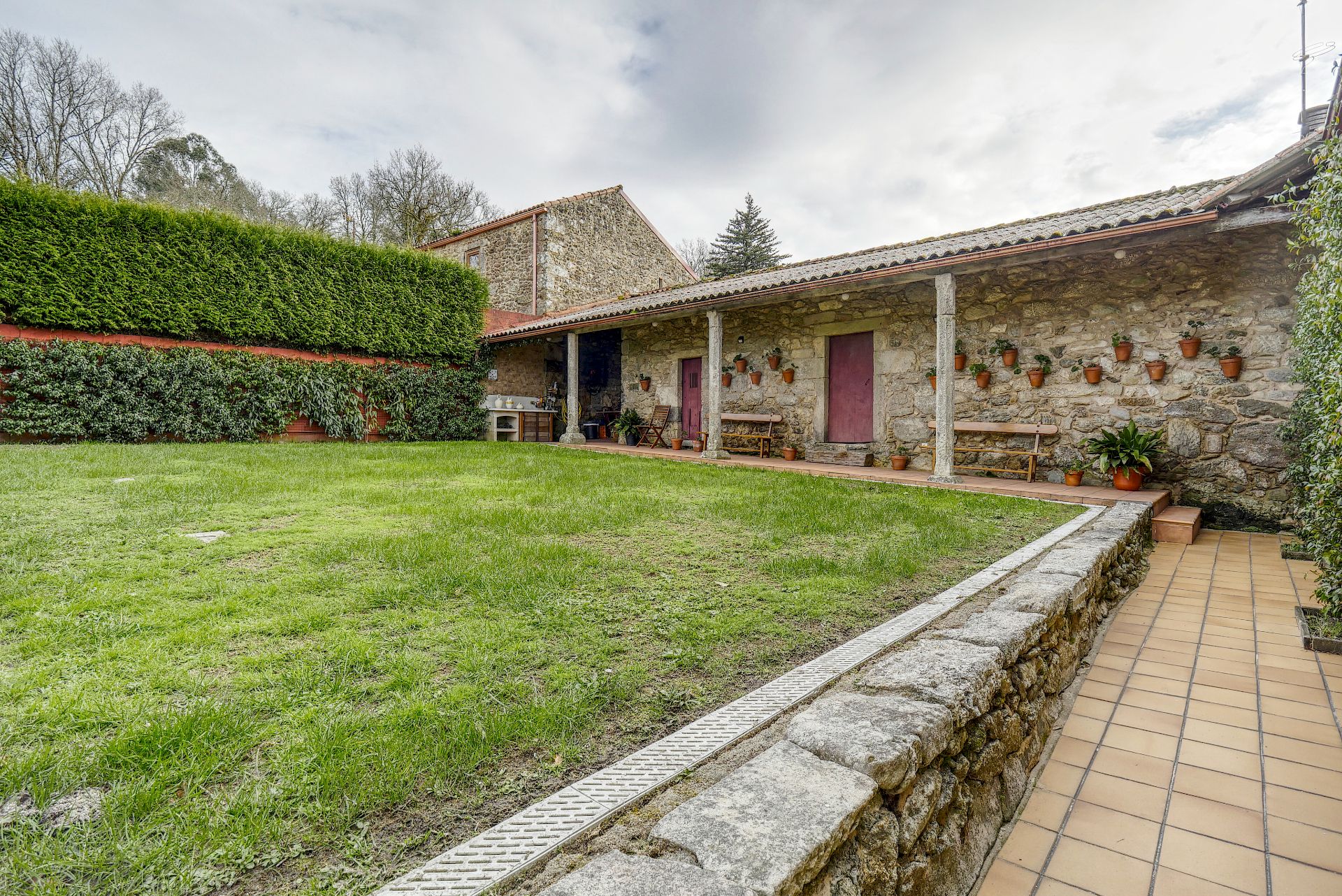Jardí de Finca rústica en venda en A Estrada  amb Calefacció, Jardí privat i Parquet