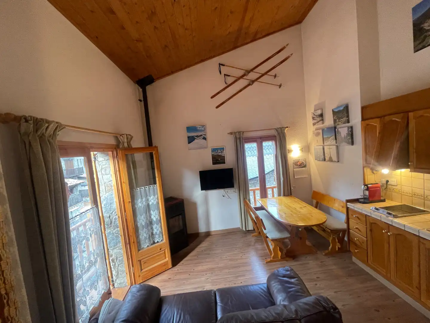 Sala d'estar de Àtic en venda en Setcases amb Calefacció, Parquet i Traster