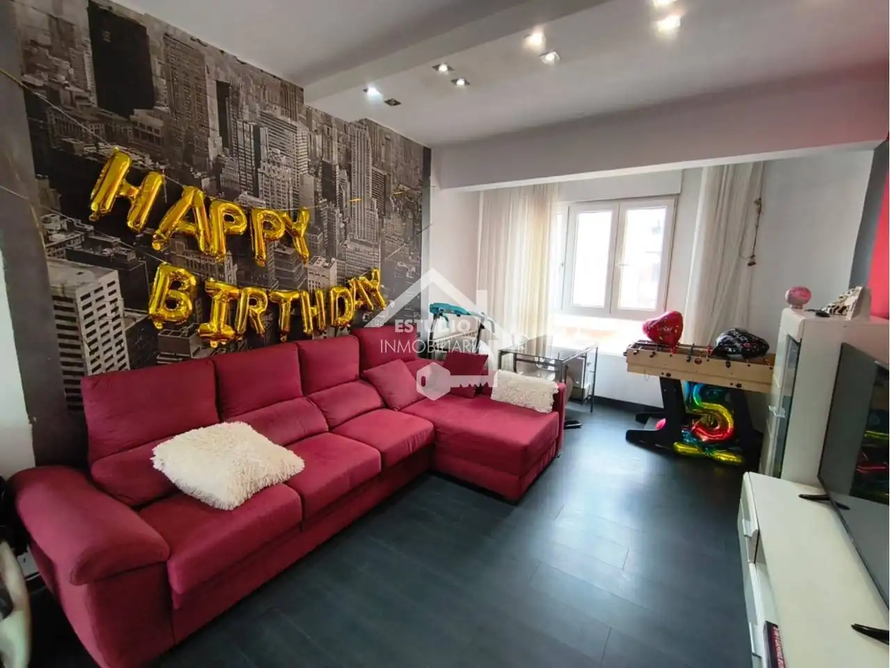 Sala de estar de Piso en venta en Fuenmayor con Calefacción, Terraza y Trastero