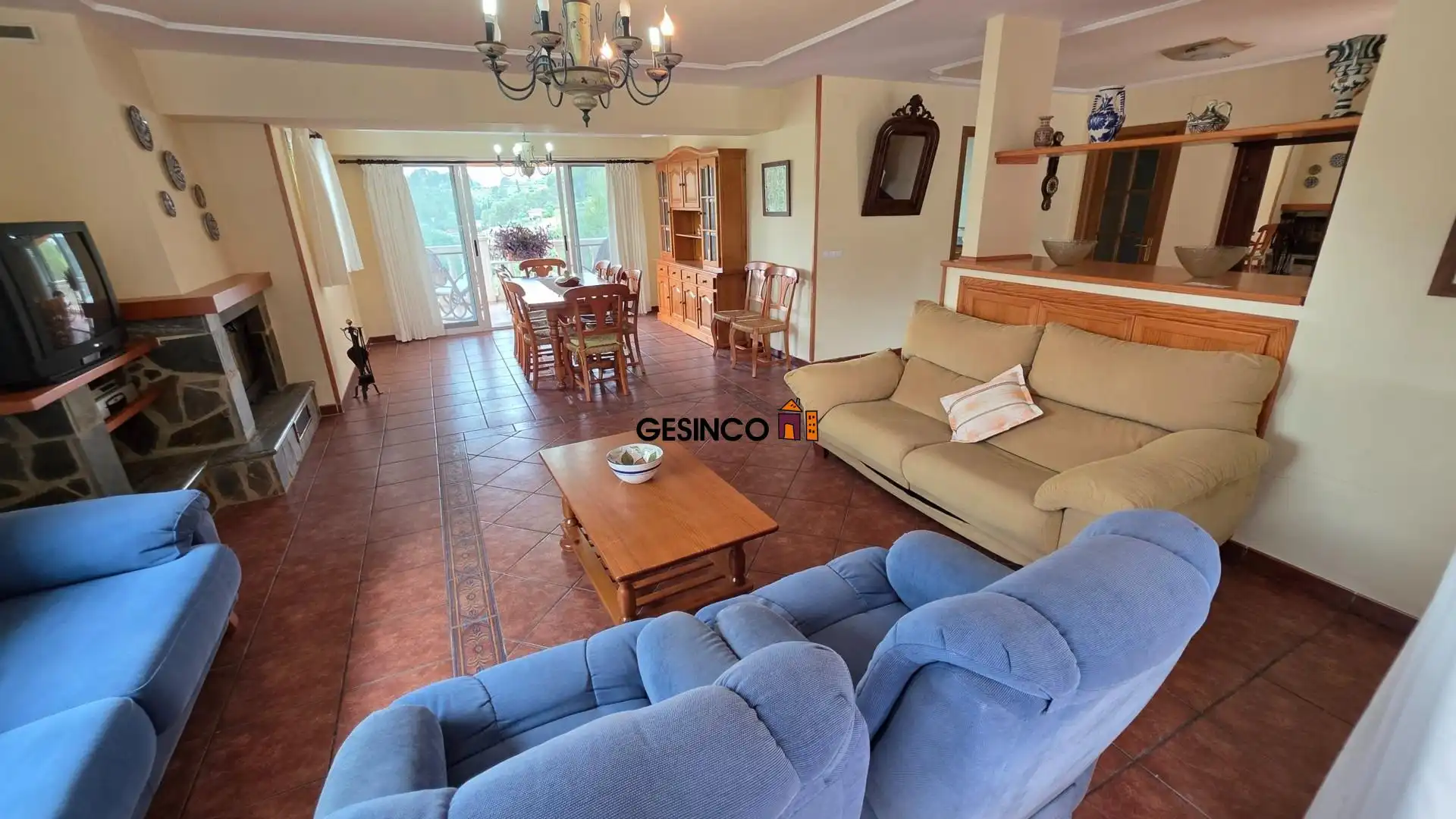 Sala de estar de Casa o chalet en venta en El Genovés con Aire acondicionado, Terraza y Trastero