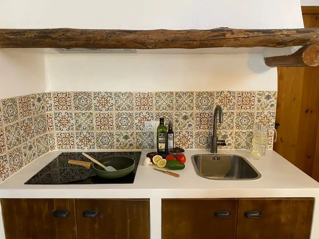 Cocina de Finca rústica en venta en Orxeta con Calefacción, Terraza y Trastero