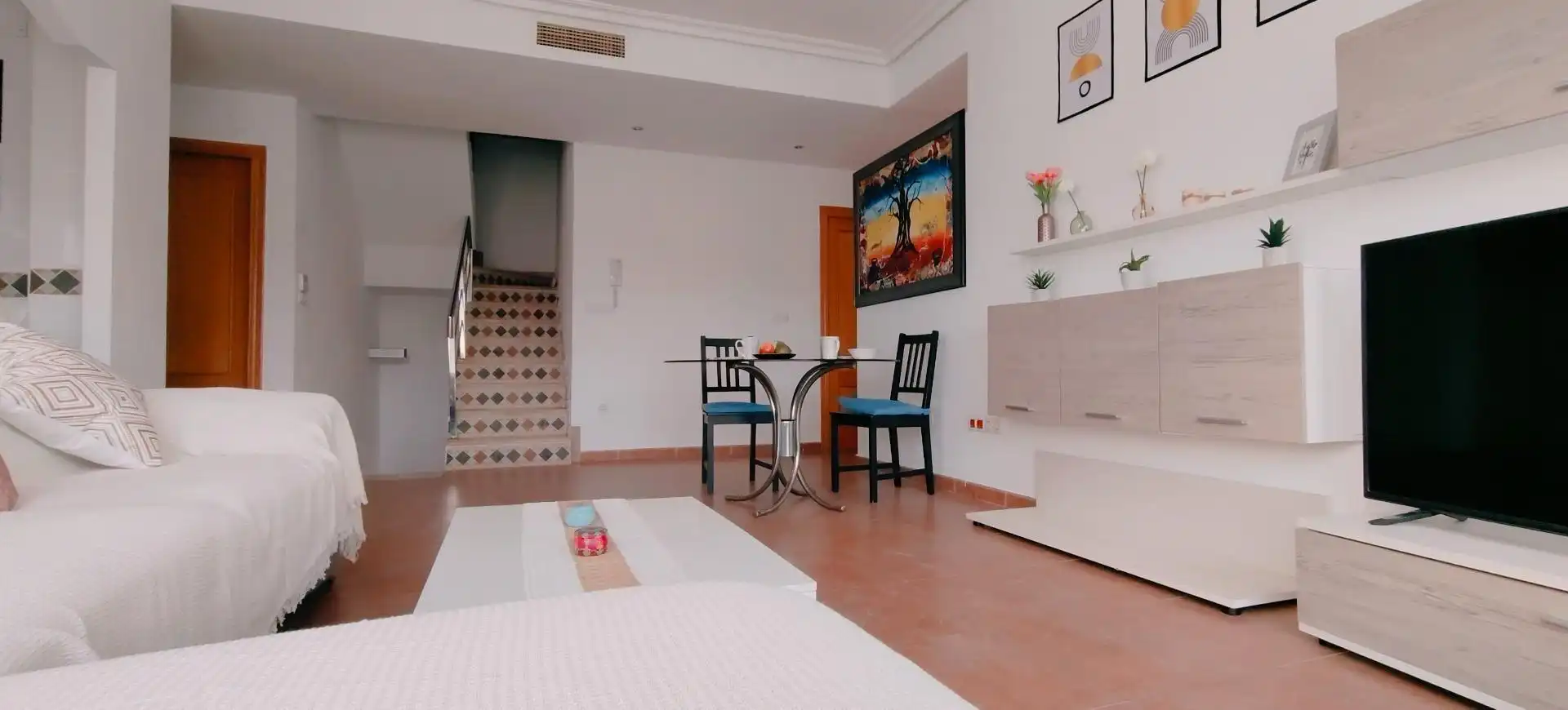 Living room of Duplex for sale in Hondón de los Frailes  with Terrace, Storage room and Furnished