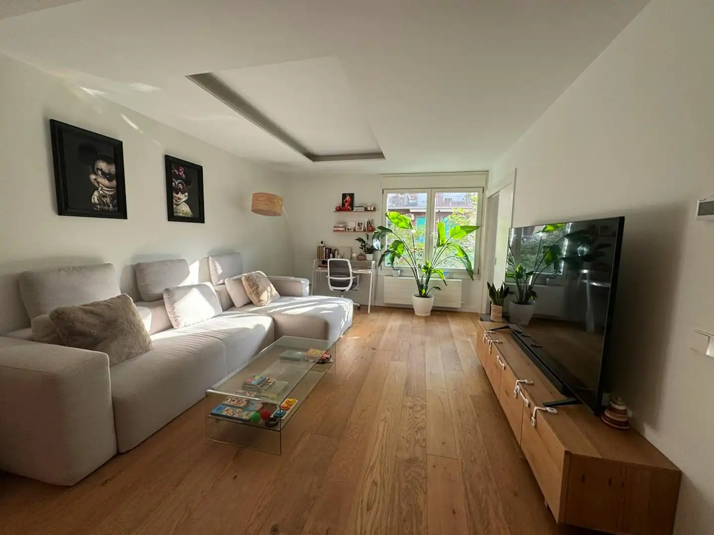 Wohnzimmer von Wohnung zur Miete in Barcelona mit Klimaanlage, Heizung und Möbliert