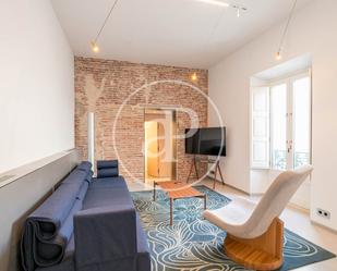 Sala d'estar de Pis de lloguer en  Barcelona Capital amb Aire condicionat, Calefacció i Jardí privat