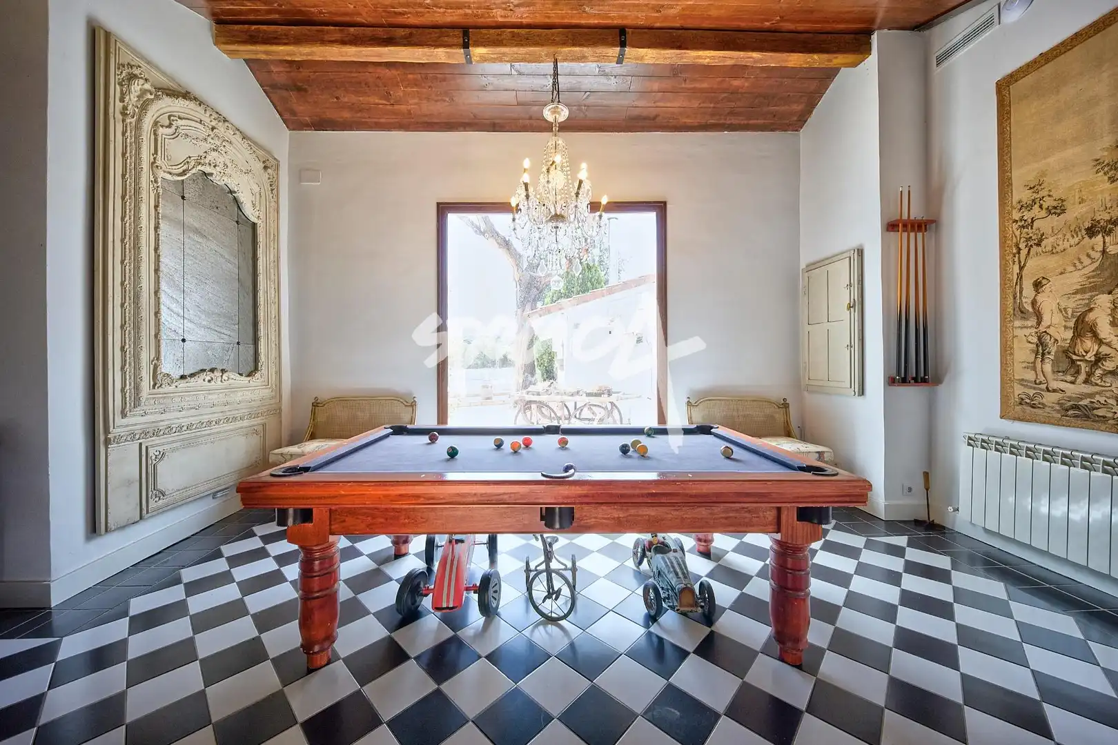 Living room of Houses for rent in Villanueva de la Cañada  with Air Conditioner, Heating and Private garden