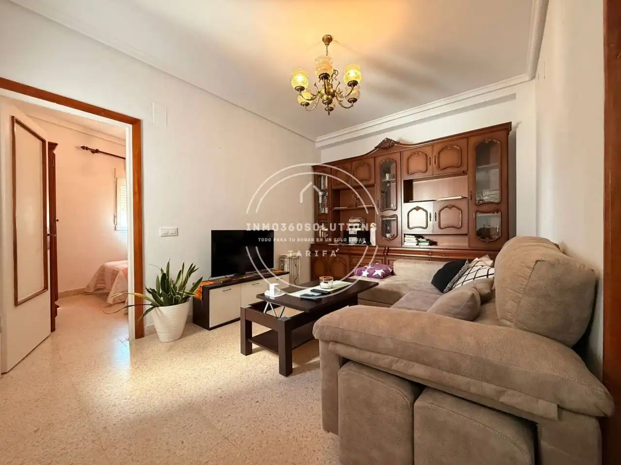 Living room of Flat for sale in Tarifa  with Terrace and Furnished