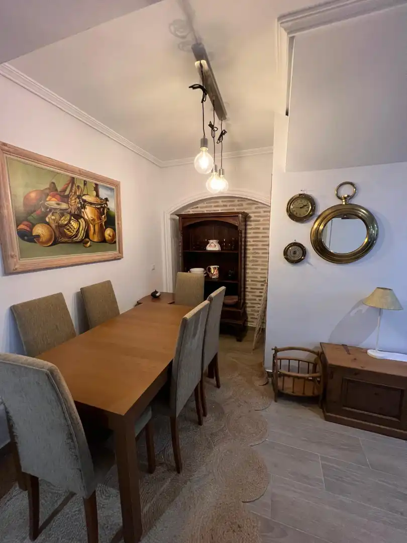 Comedor de Piso de alquiler en San Fernando con Terraza, Amueblado y Horno