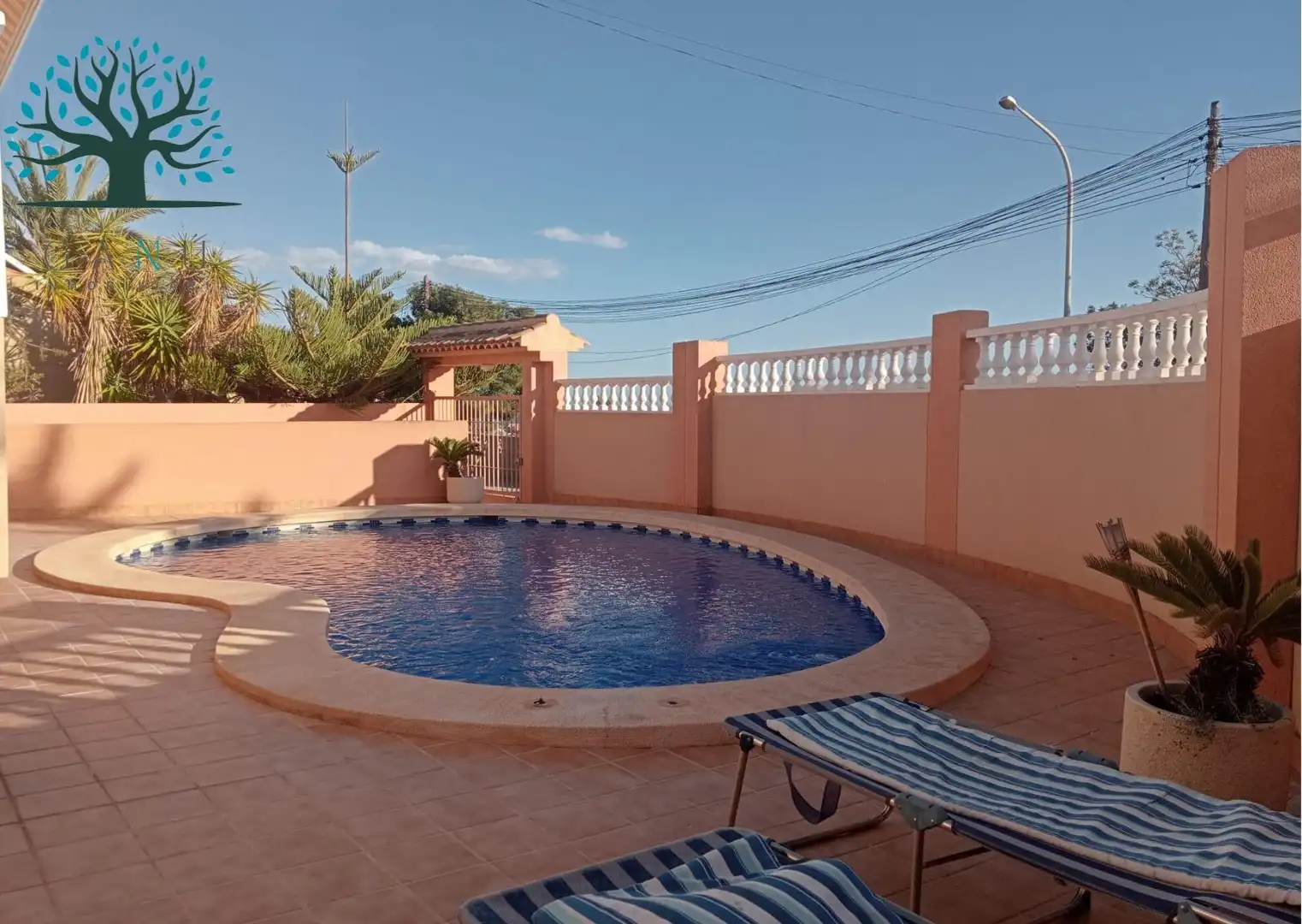 Piscina de Casa o xalet en venda en Mazarrón amb Calefacció, Jardí privat i Terrassa