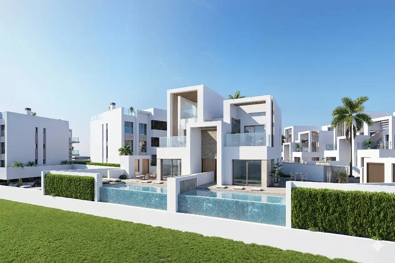 Vista exterior de Casa o chalet en venta en Los Alcázares con Aire acondicionado, Calefacción y Jardín privado