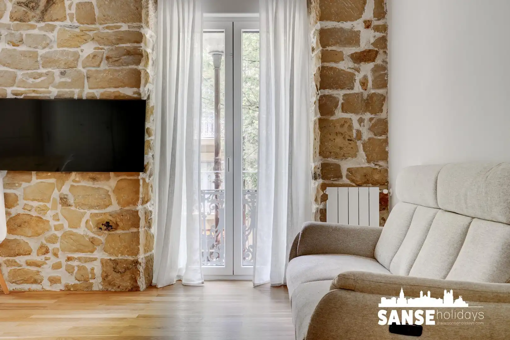 Sala de estar de Piso de alquiler en Donostia - San Sebastián 