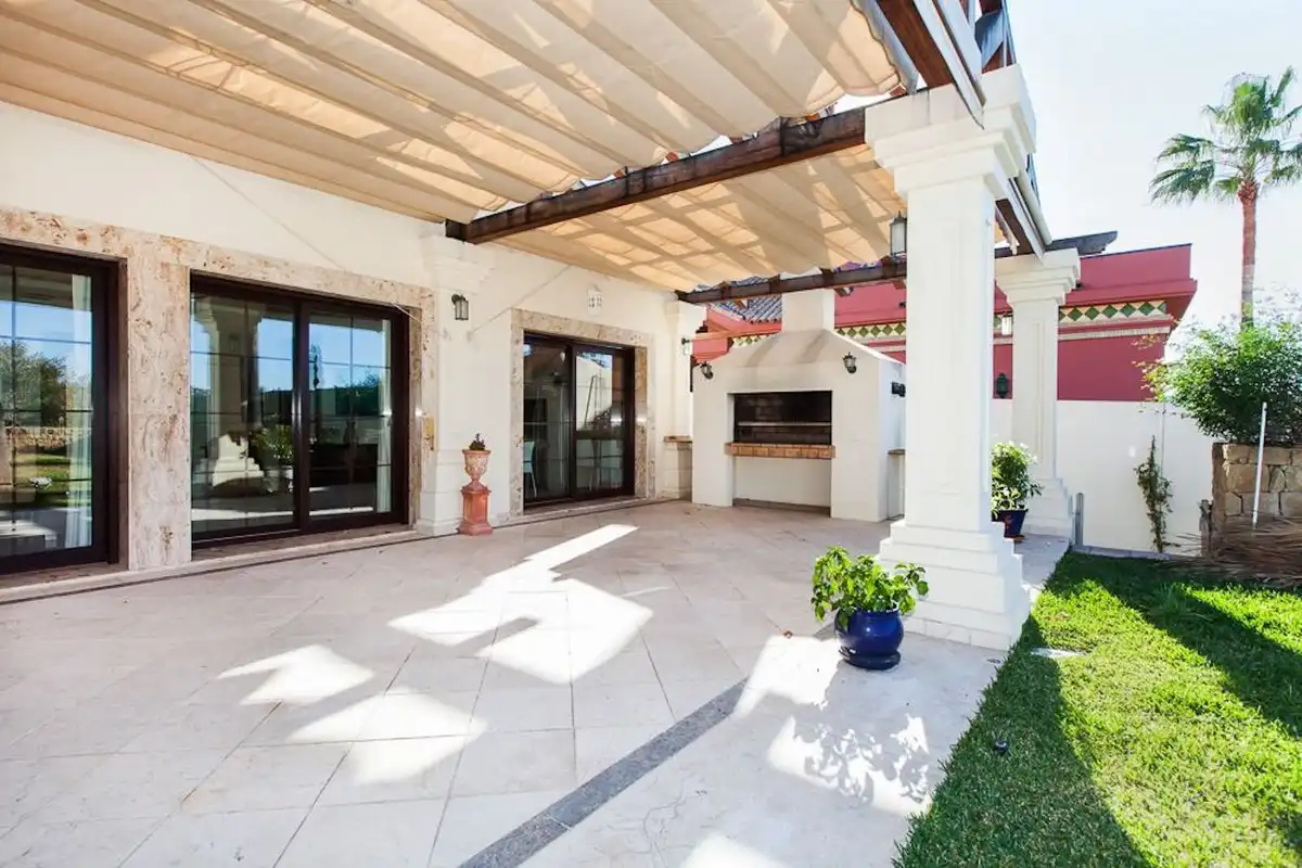 Terrace of Houses for rent in Mijas  with Air Conditioner, Private garden and Terrace