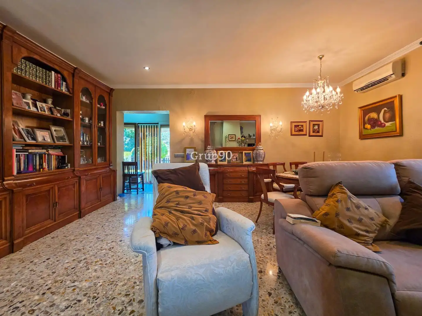 Living room of Houses for sale in Lleida  with Air Conditioner, Heating and Private garden