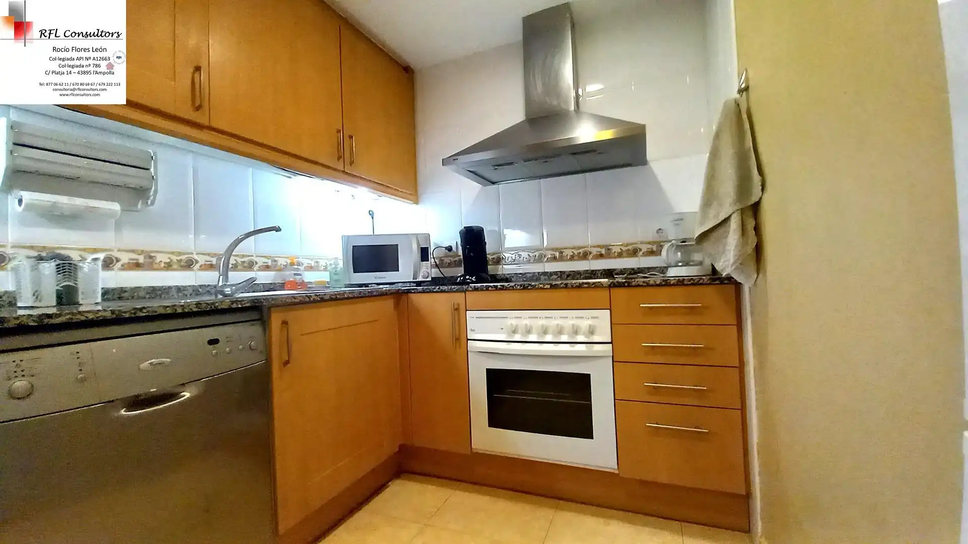 Cuina de Àtic en venda en L'Ampolla amb Aire condicionat, Terrassa i Traster