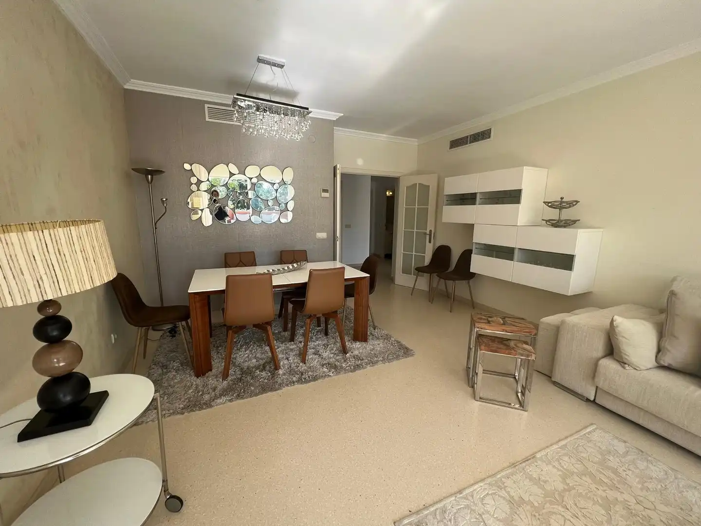 Dining room of Attic for rent in Marbella  with Air Conditioner, Terrace and Swimming Pool