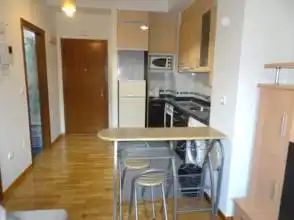 Kitchen of Flat for rent in Gijón   with Heating, Parquet flooring and Furnished