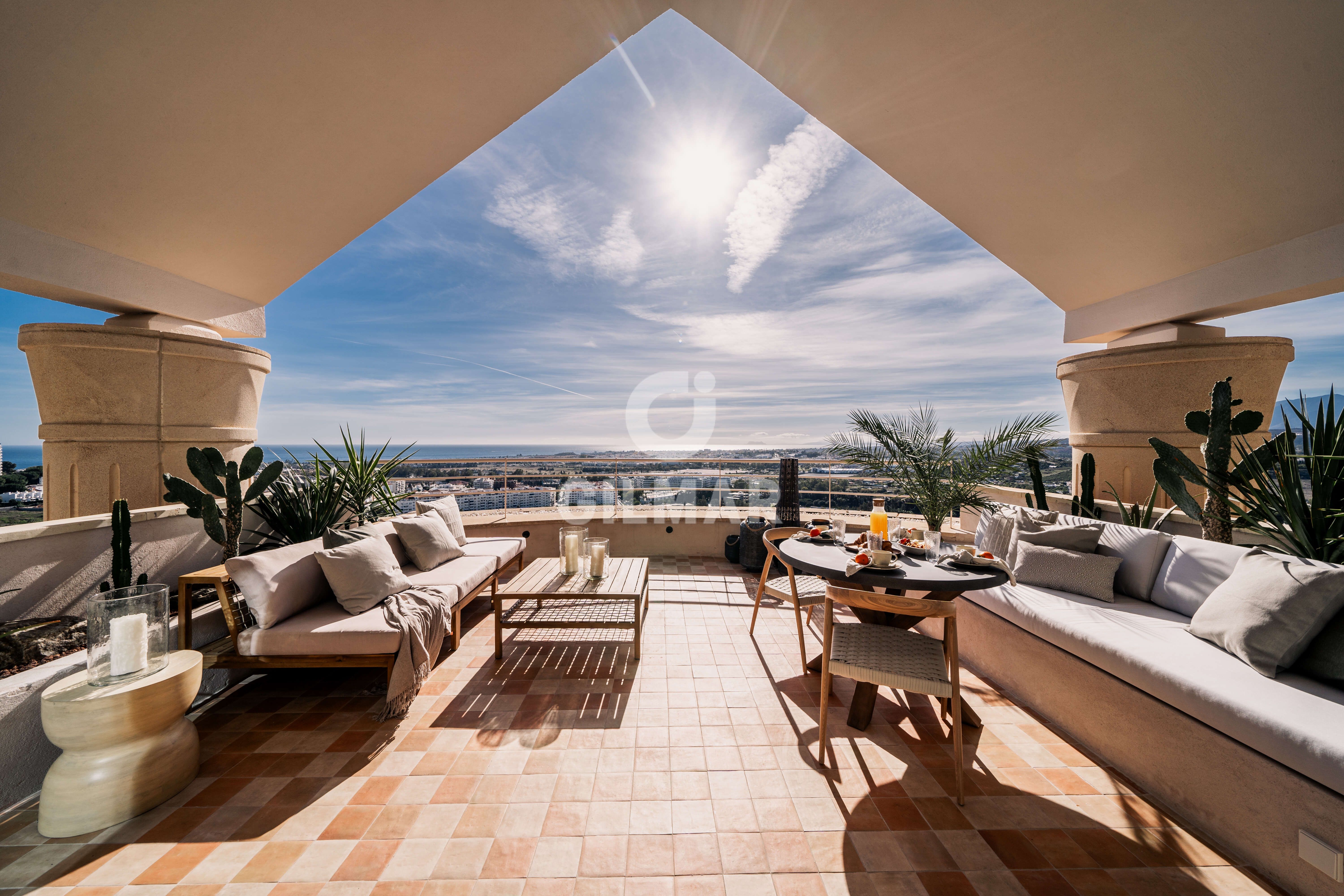 Terrace of Duplex for sale in Marbella  with Heating, Private garden and Storage room