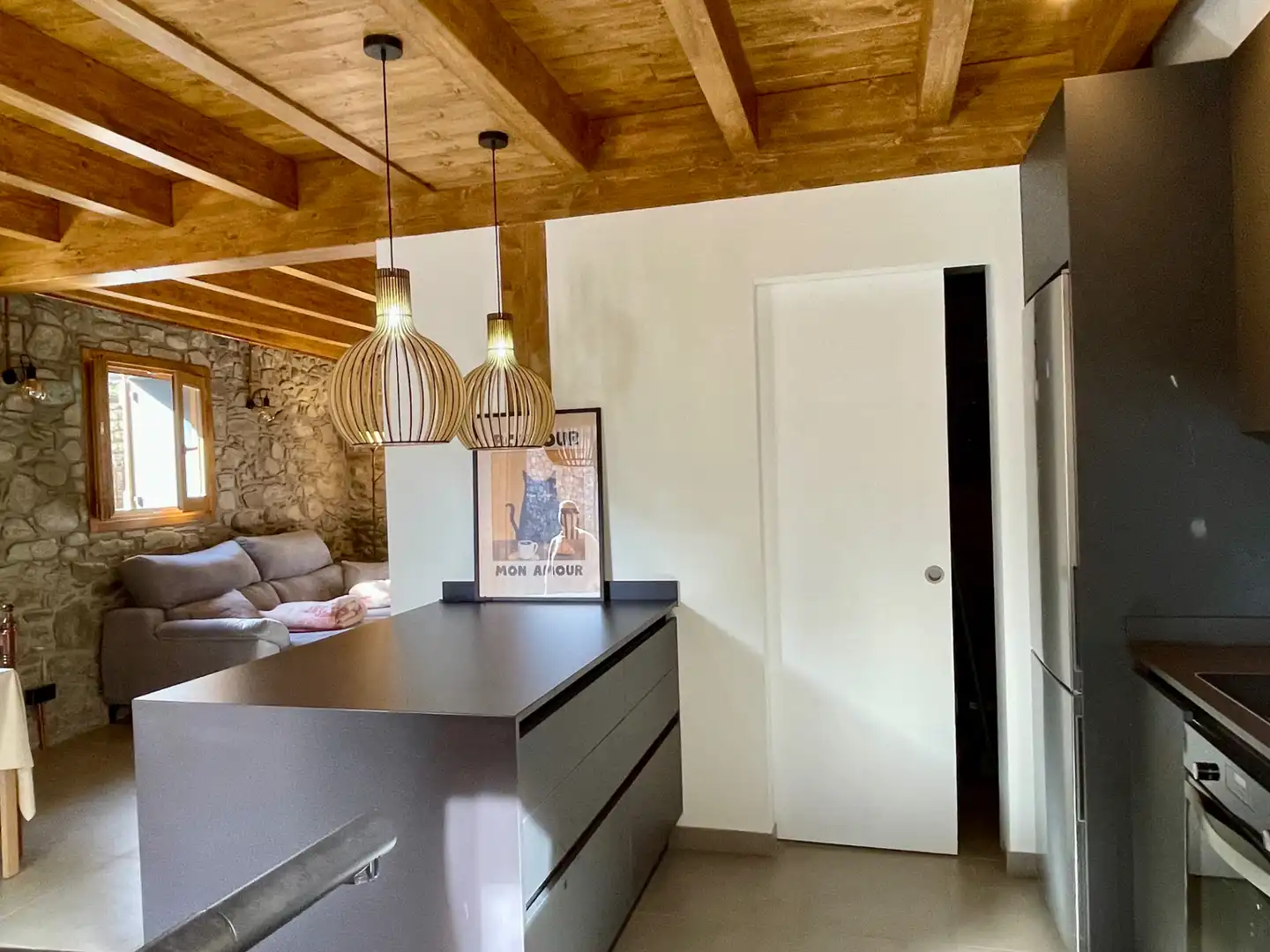 Cocina de Finca rústica en venta en Setcases con Calefacción, Parquet y Trastero