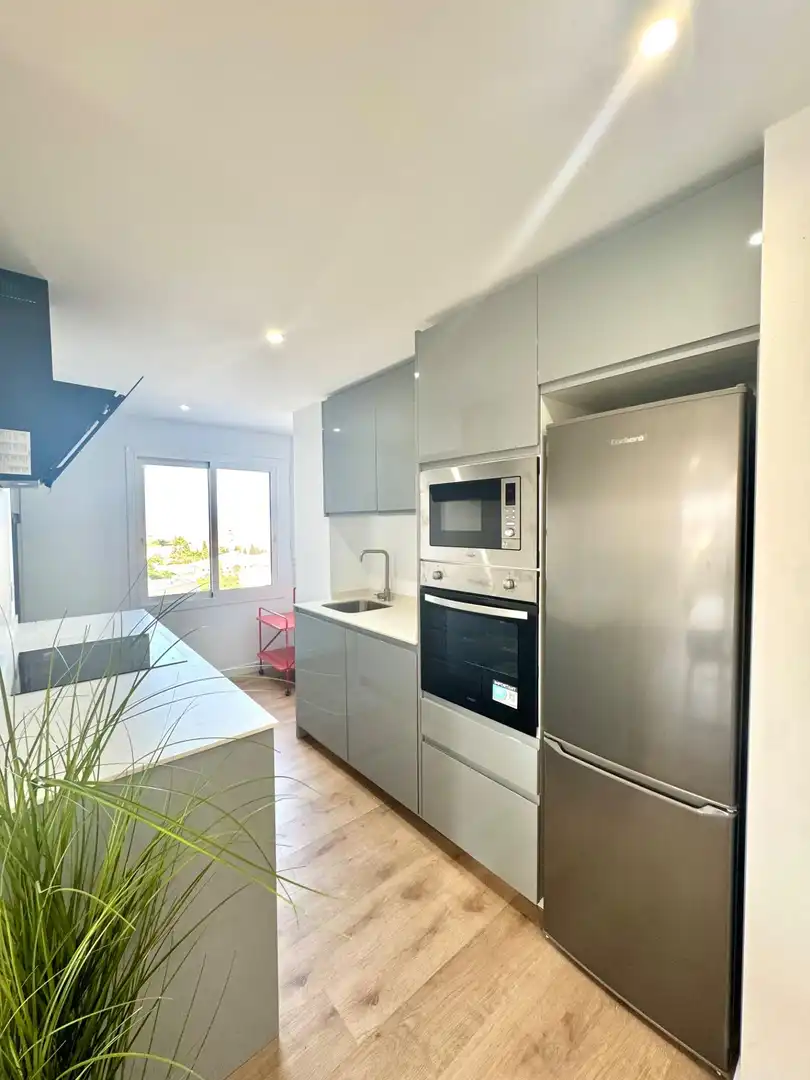 Kitchen of Flat for sale in Málaga  with Heating and Furnished