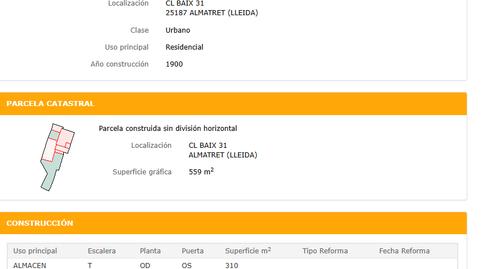 Foto 5 de Residencial en venda a Carrer de Baix, 31, Almatret, Lleida